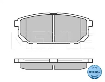 Комплект тормозных колодок MEYLE 025 240 5815/W