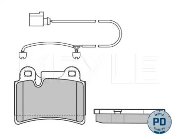 Комплект тормозных колодок MEYLE 025 240 9717/PD