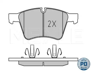 Комплект тормозных колодок MEYLE 025 241 5120/PD