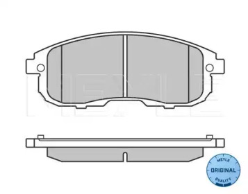 Комплект тормозных колодок MEYLE 025 242 8016/W