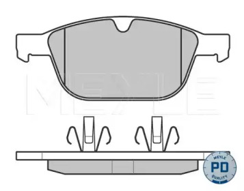 Комплект тормозных колодок MEYLE 025 243 9920/PD