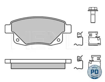 Комплект тормозных колодок MEYLE 025 244 8617/PD