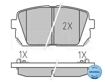 Комплект тормозных колодок MEYLE 025 244 9116/W