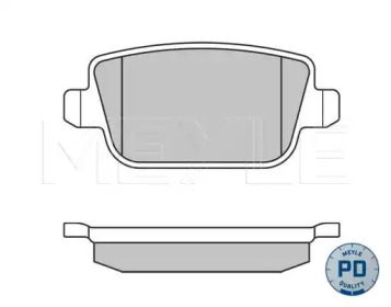 Комплект тормозных колодок MEYLE 025 245 3715/PD
