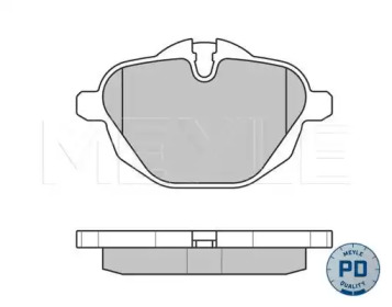 Комплект тормозных колодок MEYLE 025 245 6118/PD