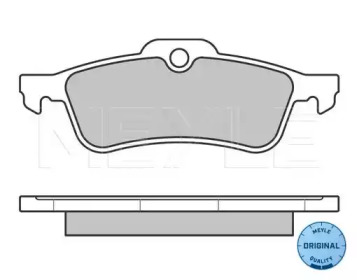 Комплект тормозных колодок MEYLE 025 245 7415/W
