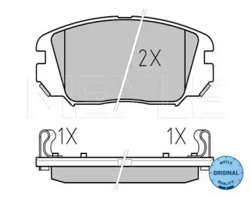 Комплект тормозных колодок MEYLE 025 246 1817/W