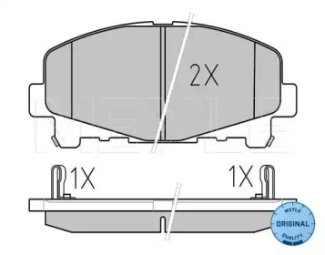 Комплект тормозных колодок MEYLE 025 247 6616
