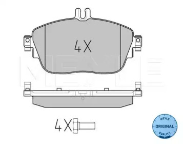 Комплект тормозных колодок MEYLE 025 248 6919
