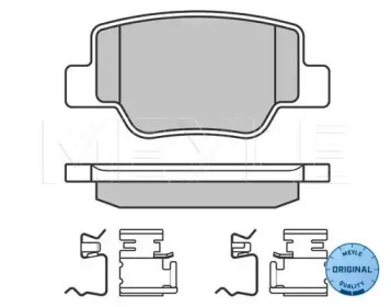 Комплект тормозных колодок MEYLE 025 249 2616/W