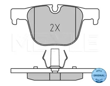 Комплект тормозных колодок MEYLE 025 255 1417