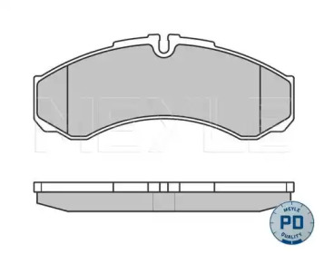 Комплект тормозных колодок MEYLE 025 291 2117/PD