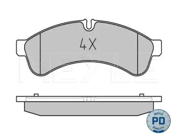 Комплект тормозных колодок MEYLE 025 292 3122/PD