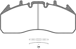 Комплект тормозных колодок ROADHOUSE JSX 21257.00