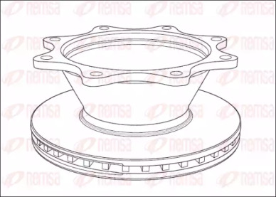 Тормозной диск REMSA NCA1012.20