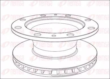Тормозной диск REMSA NCA1014.20