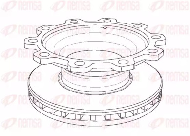 Тормозной диск REMSA NCA1097.20