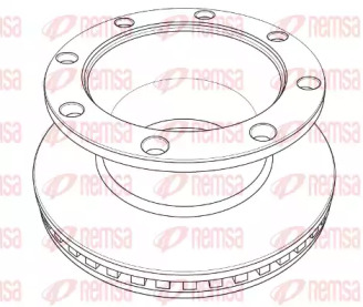 Тормозной диск REMSA NCA1216.20