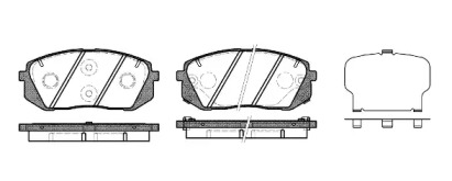 Комплект тормозных колодок REMSA 1302.22