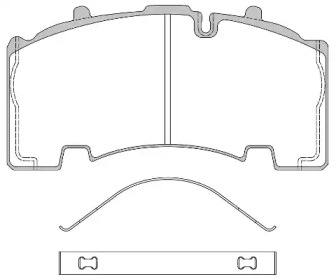 Комплект тормозных колодок REMSA JCA 1555.00