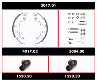 Комплект тормозов REMSA 3017.01