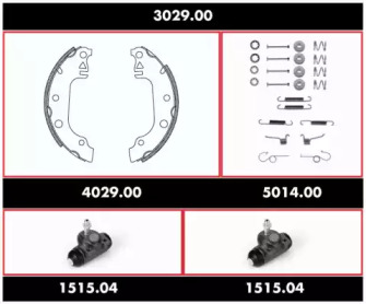 Комплект тормозов REMSA 3029.00