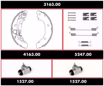 Комплект тормозов REMSA 3163.00