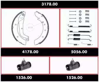 Комплект тормозов REMSA 3178.00