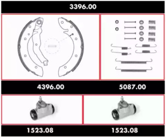 Комплект тормозов REMSA 3396.00