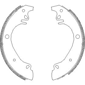 Комлект тормозных накладок REMSA 4070.01