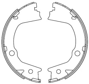 Комлект тормозных накладок REMSA 4602.00