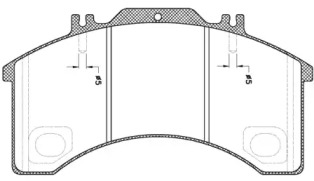 Комплект тормозных колодок REMSA JCA 497.00