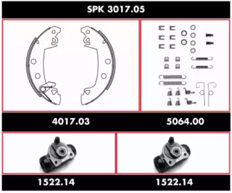 Комплект тормозов REMSA SPK 3017.05