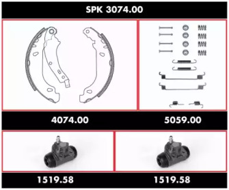 Комплект тормозов REMSA SPK 3074.00