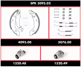 Комплект тормозов REMSA SPK 3095.02