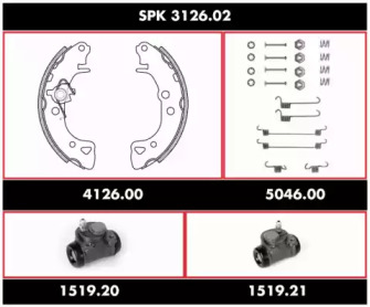 Комплект тормозов REMSA SPK 3126.02