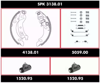 Комплект тормозов REMSA SPK 3138.01