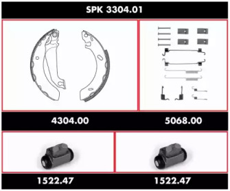 Комплект тормозов REMSA SPK 3304.01