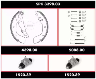 Комплект тормозов REMSA SPK 3398.03