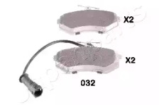 Комплект тормозных колодок JAPANPARTS PA-032AF