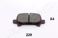 Комплект тормозных колодок JAPANPARTS PP-229AF