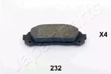 Комплект тормозных колодок JAPANPARTS PP-232AF