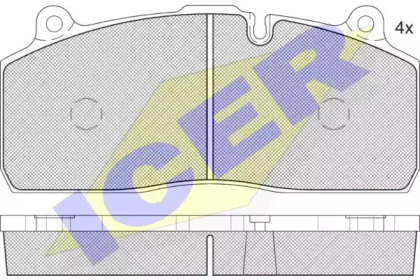 Комплект тормозных колодок ICER 152150