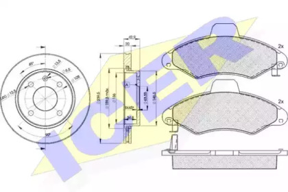 Комплект тормозов ICER 31229-1064