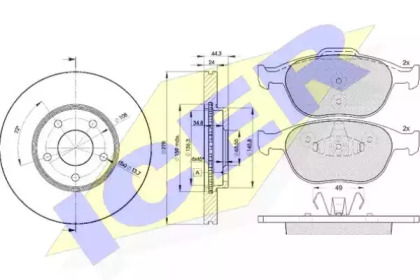 Комплект тормозов ICER 31537-5980