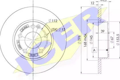 Тормозной диск ICER 78BD0118-2