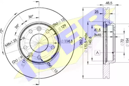 Тормозной диск ICER 78BD3269-2