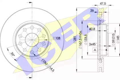 Тормозной диск ICER 78BD4639-2