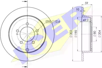 Тормозной диск ICER 78BD4650-2