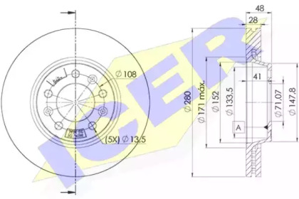 Тормозной диск ICER 78BD5624-2